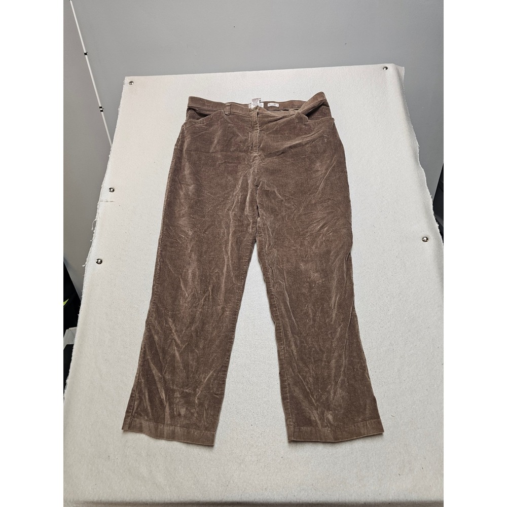 Northern Reflections Brown Corduroy Essential Stretch Pants 16 Petite 18F7-0SP